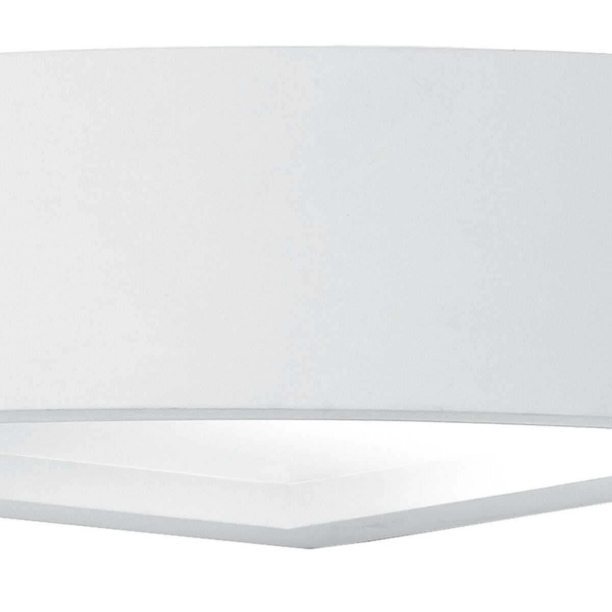 Applique murale d'angle 1 lampe E14 en plâtre blanc personnalisable 100° - MYKONOS
