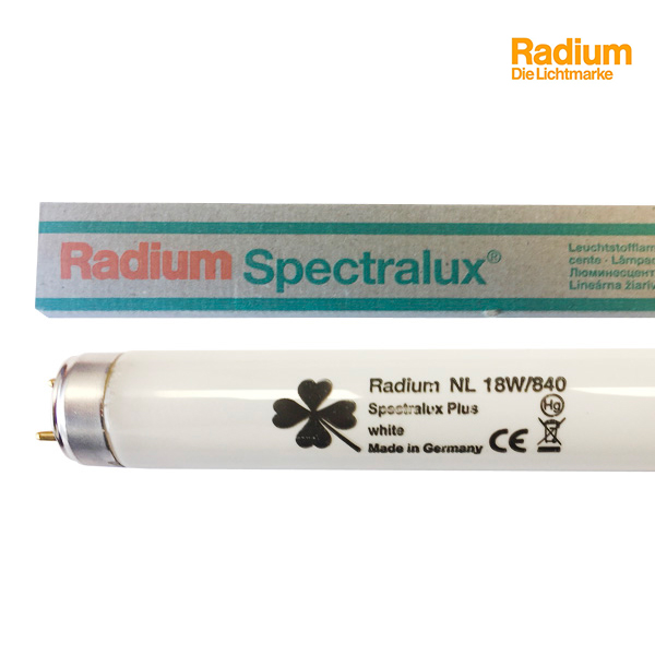 Tube fluorescent G13 T8 18W Spectralux 4000K Radium