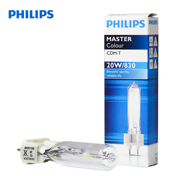 Lampe aux iodures métalliques MASTERColour CDM-T G12 20W 3000K Philips