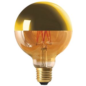 Globe à filament LED E27 8W Calotte Dorée Dimmable Girard Sudron