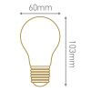 Ampoule à filament LED E27 6W Standard Calotte bronze Dimmable Girard Sudron