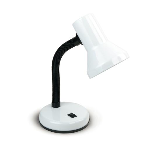 Lampe de bureau LDT en Plastique et Métal Blanc