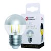Ampoule LED à filament Sphérique E27 4W Calotte argentée Girard Sudron