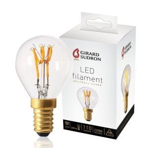 Ampoule LED à Filament E14 2W Sphérique LOOPS Claire Girard Sudron