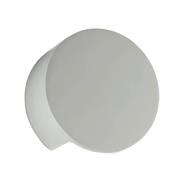 Applique murale ronde  en plâtre blanc personnalisable 45° - LEIRON